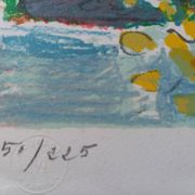 Original lithograph by Robert Savary (1920-2000), Rome, Italy.