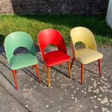 Table and its 3 vintage chairs