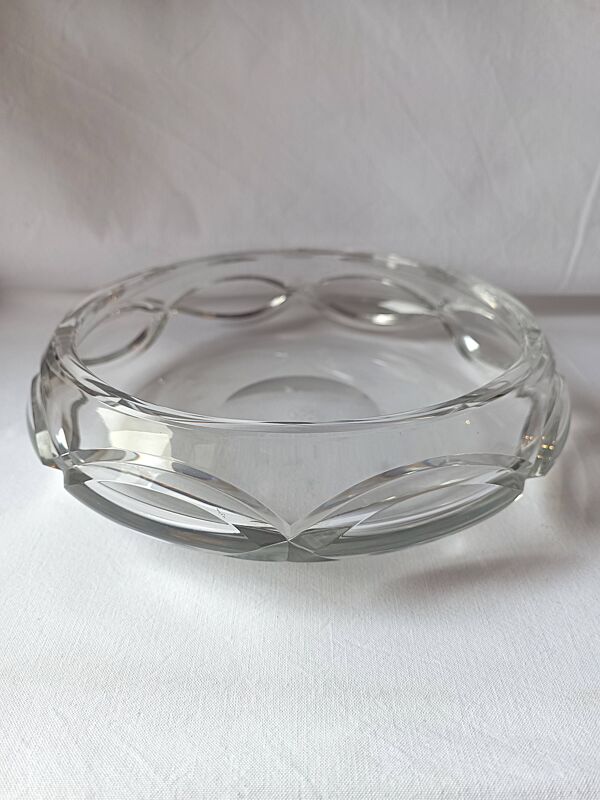 Coupe cristal de Baccarat jatte estampille saladier plat centre de t