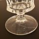 Set of 6 clear glass stemmed glasses