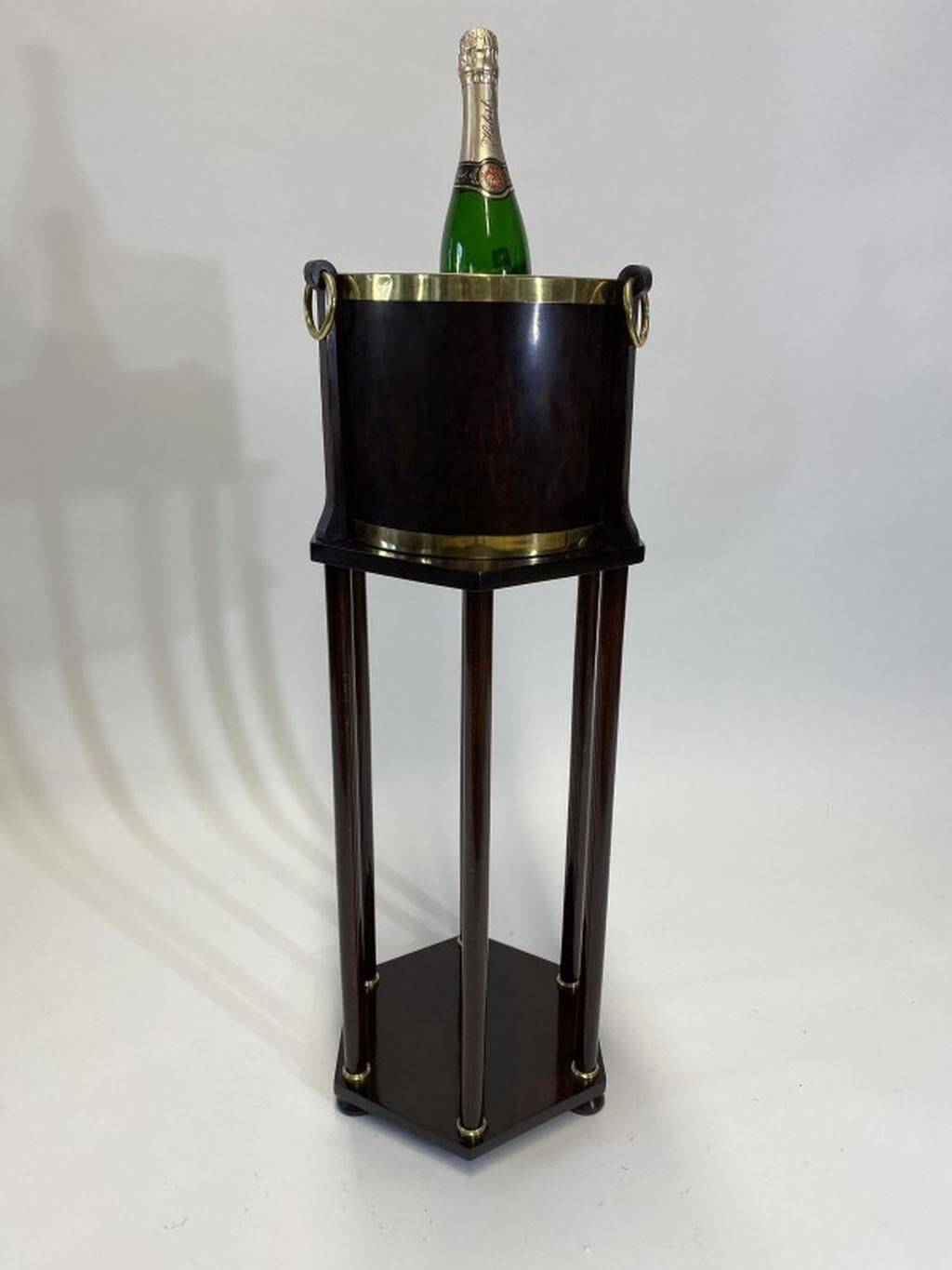 Ice bucket with stand attributed to Adolf Loos