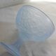 2 vintage pastel opal glass ice cream cups