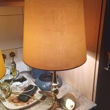 Lot de 2 lampes Hollywood Regency, années 1960/70, en laiton