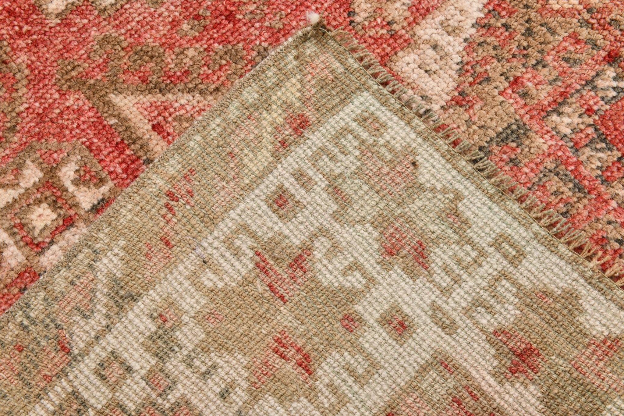 4x8 Red & Beige Oriental Persian Rug 135x255Cm SK 22292