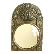 Miroir vintage cadre en laiton
