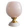 Vintage Czechoslovak Powder Pink Glass Table Lamp, 1970s