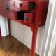 Chinese red lacquered console early twentieth century