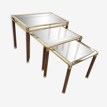 Lancel brass and scales nesting tables