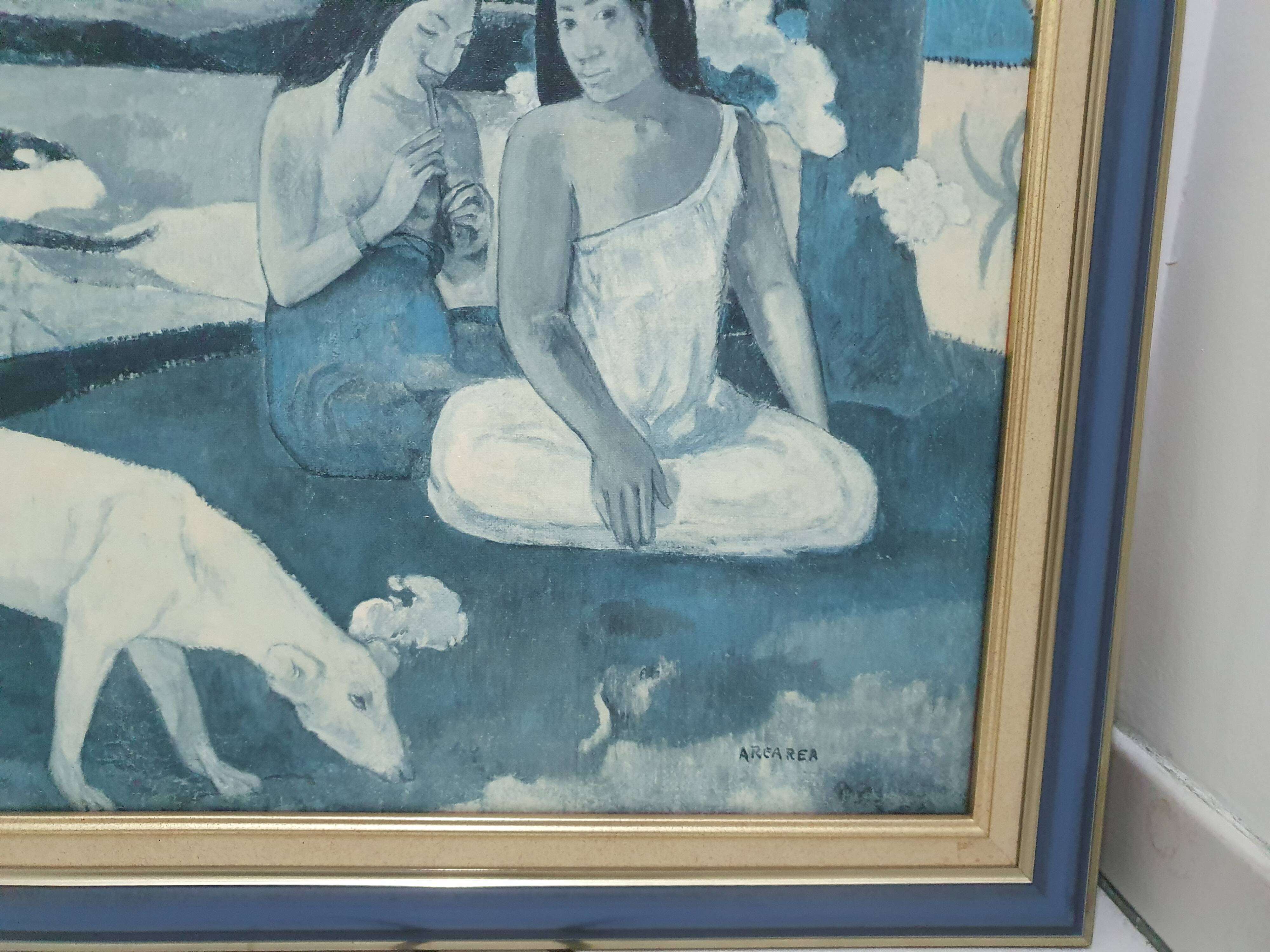 Painting AREAREA by Paul Gauguin authentic reproduction on canvas - publisher Hazan