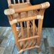 Vintage rattan side table from the 70s