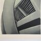 Original lithograph by Alain LE FOLL, Corbelled stadium, 1978