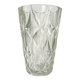 Vase vintage en verre motif géométrique