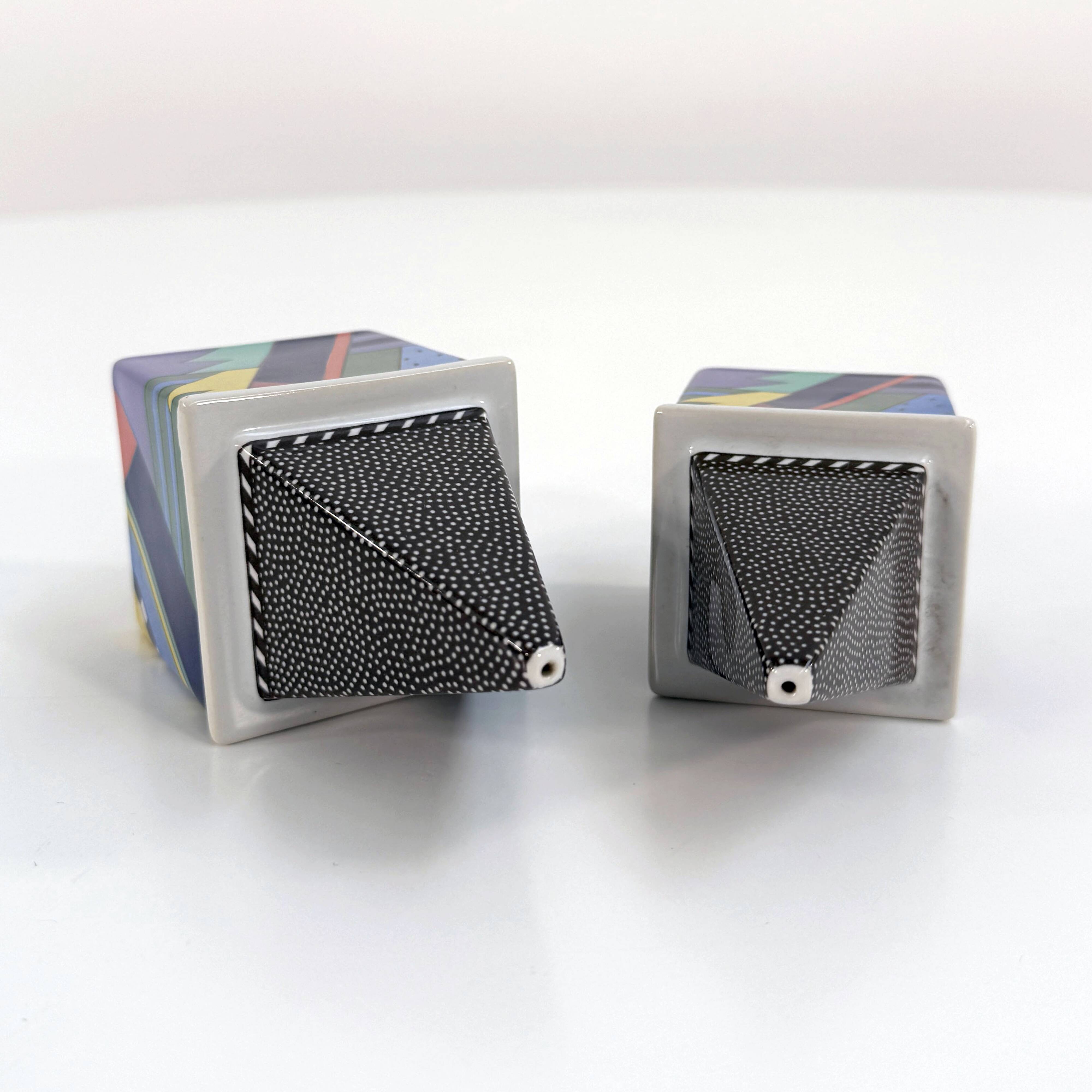 Salt and Pepper Shakers Scenario Metropol by Barbara Brenner for Rosenthal, 90
