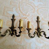 Paire d'appliques en bronze vintage