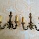 Paire d'appliques en bronze vintage