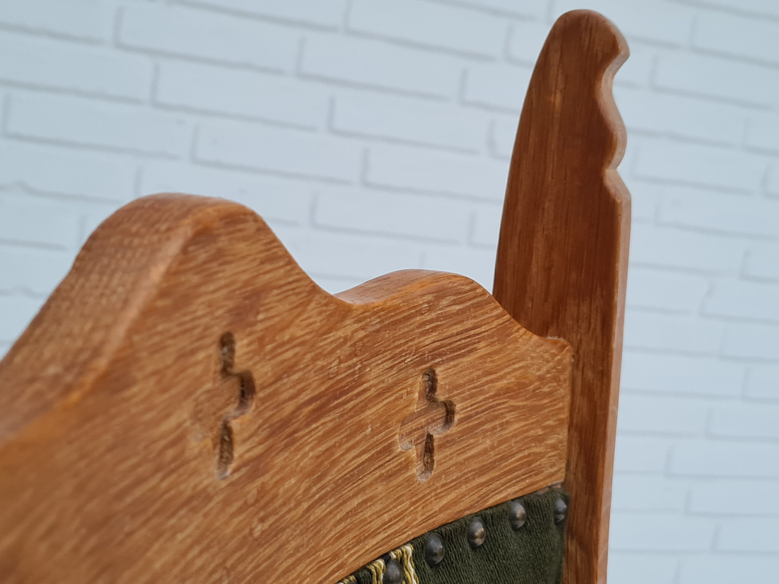 Original Danish design, 1960s,  set of high back dinning chairs, oak wood