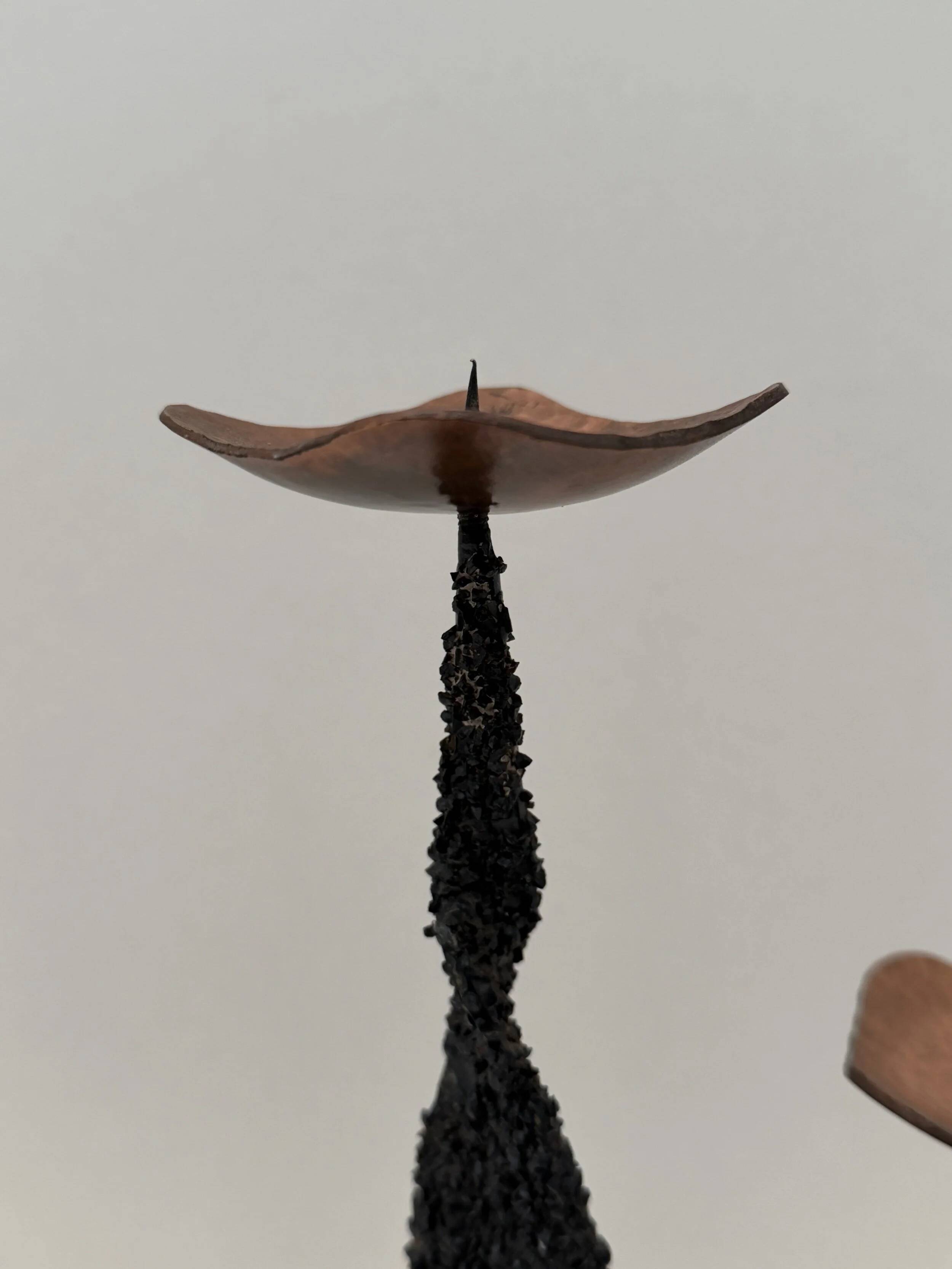 Bougeoir moderniste en métal, 1960