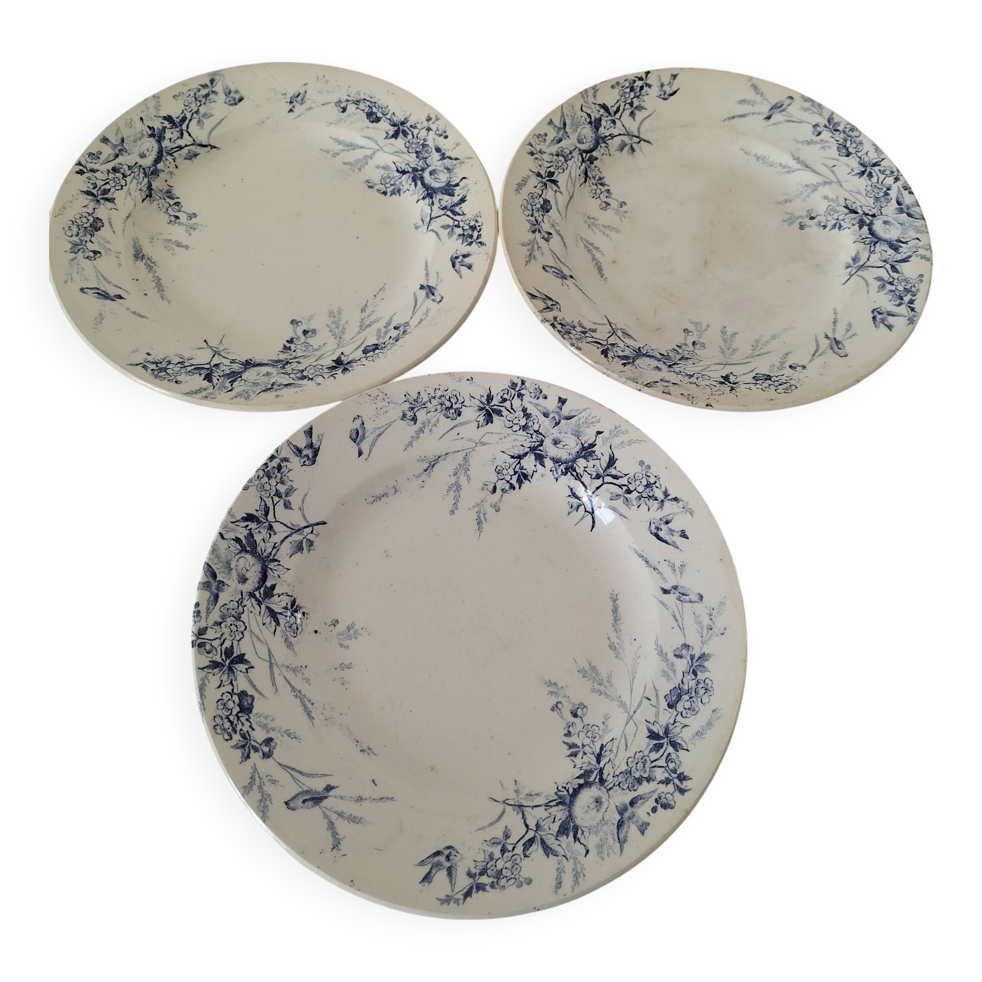 Creil Montereau Plates Linotte Model