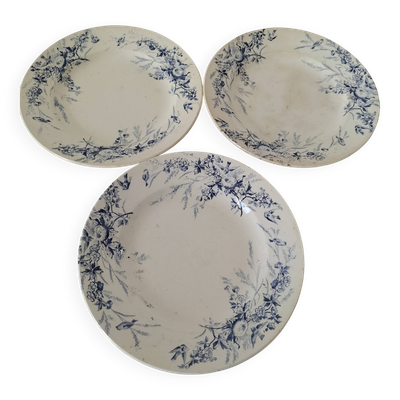 Assiettes Creil Montereau Modèle Linotte