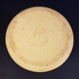 Vase in raw and glazed stoneware