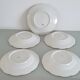 Set of 5 Limoges enameled porcelain plates