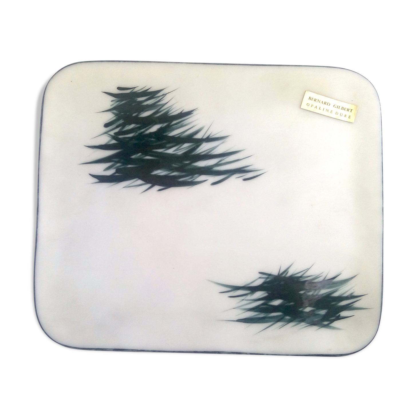 Bernard Gilbert's hard opaline dish