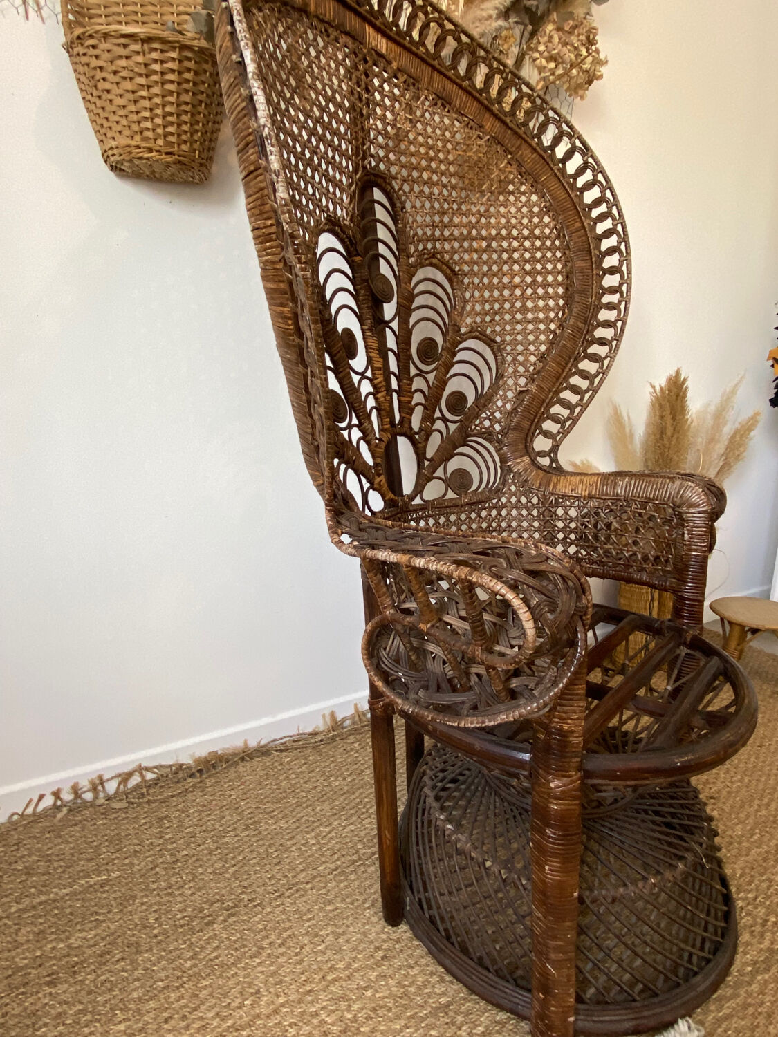 Emmanuelle peacock armchairs