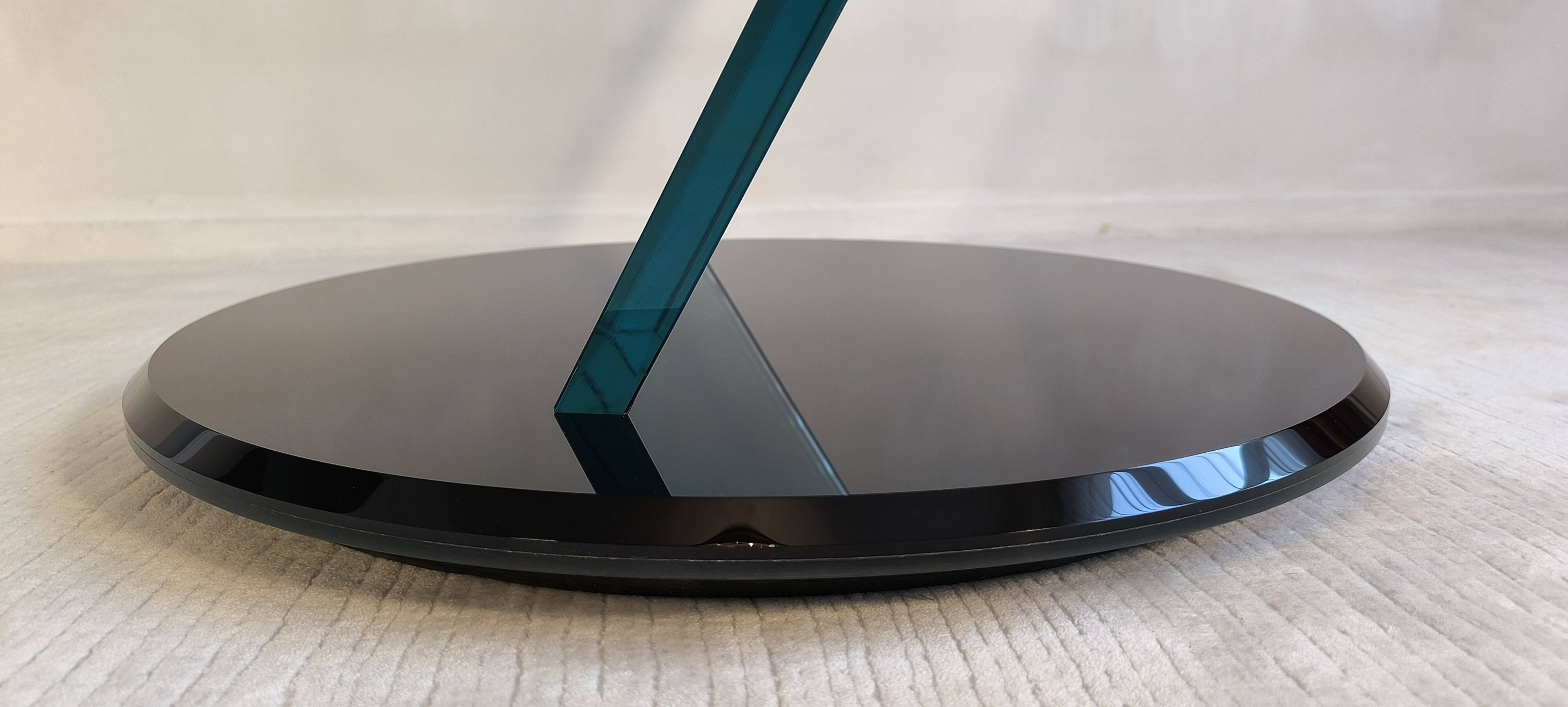 Reflex Angelo – sumptuous glass TV stand “jazz” signed Reflex Angelo made