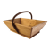 Small basket / vintage wooden harvest basket – Curved handle