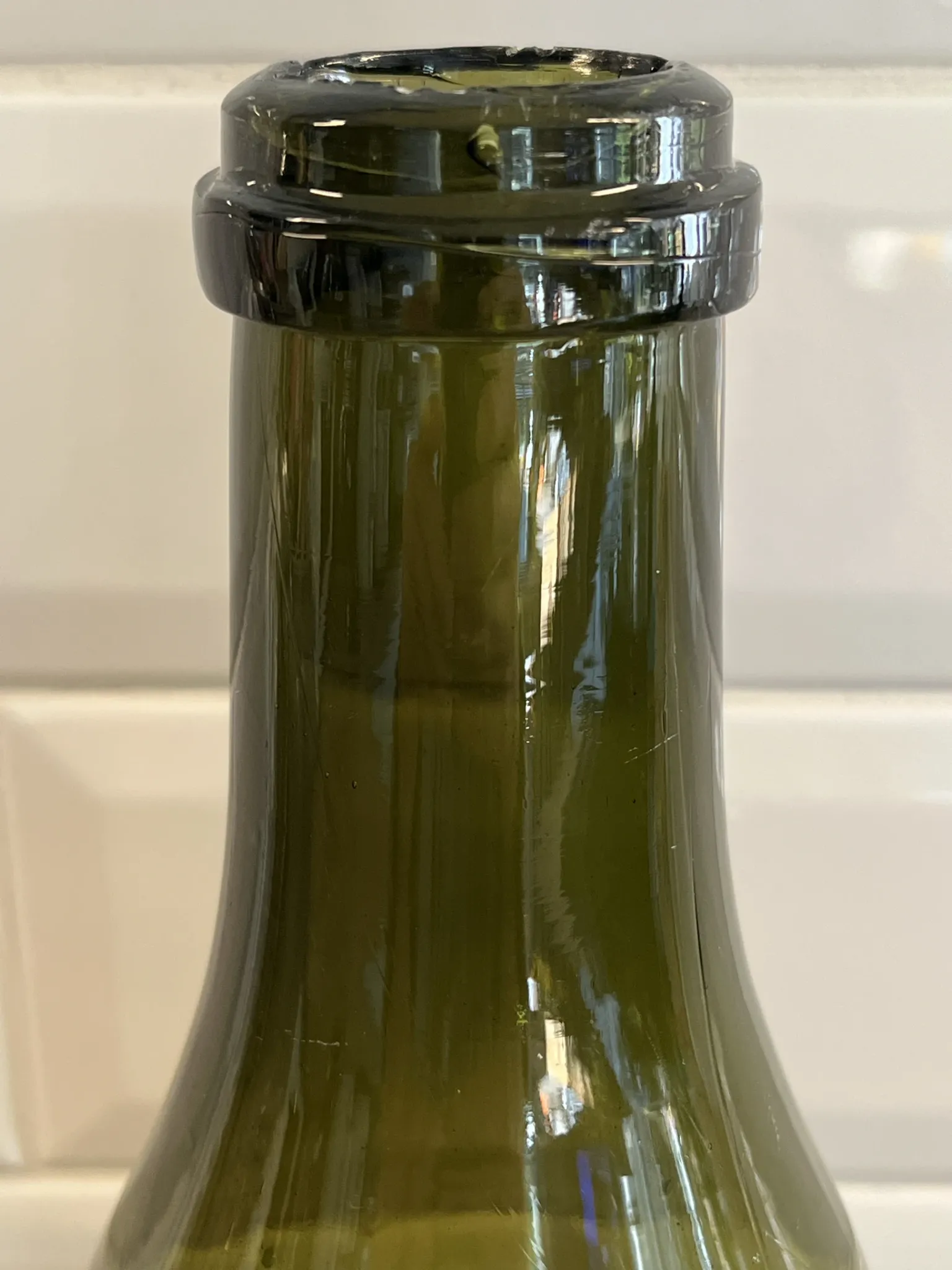 Glass vase bottle