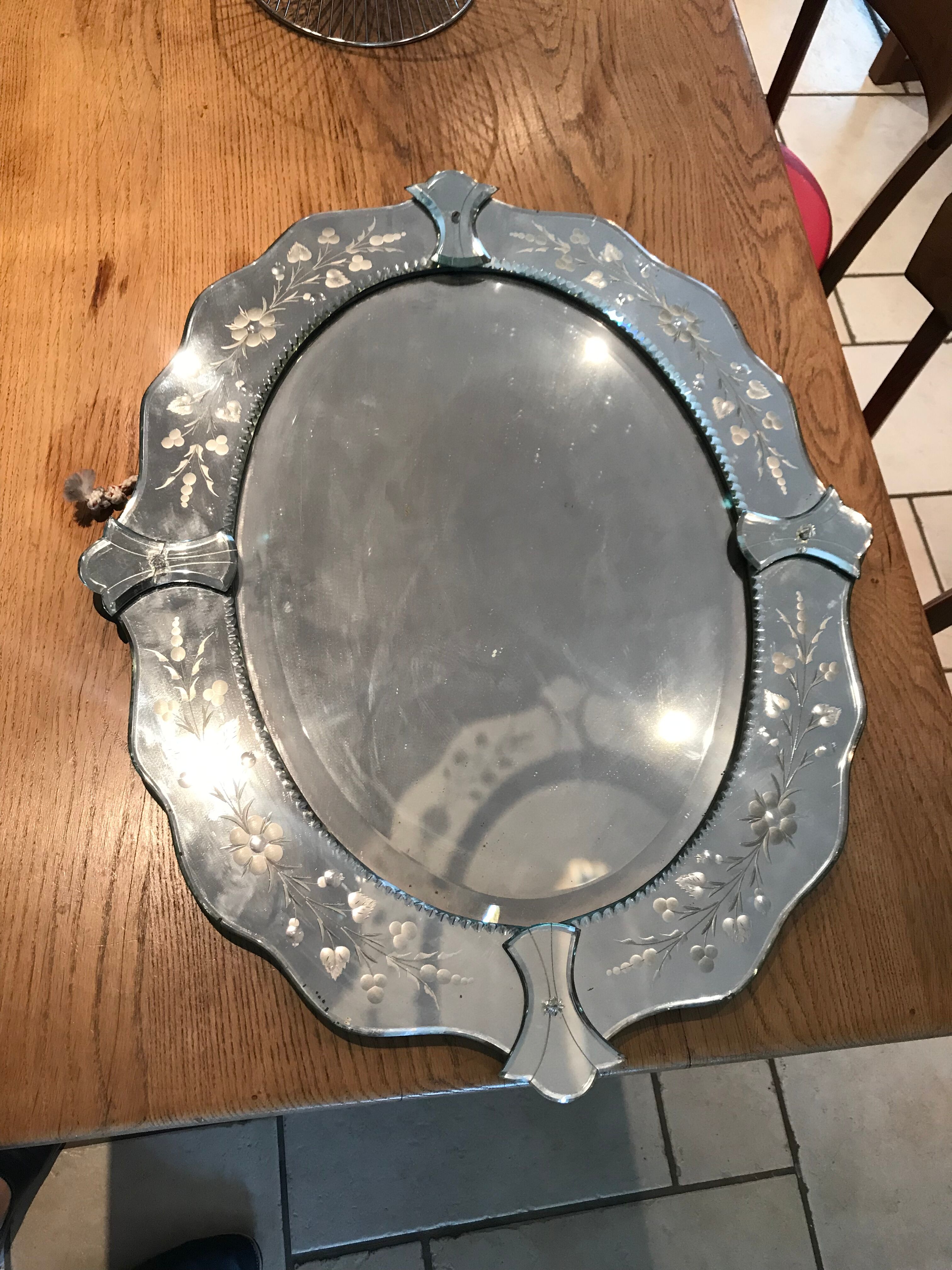 Ancient venetian mirror  61x76cm