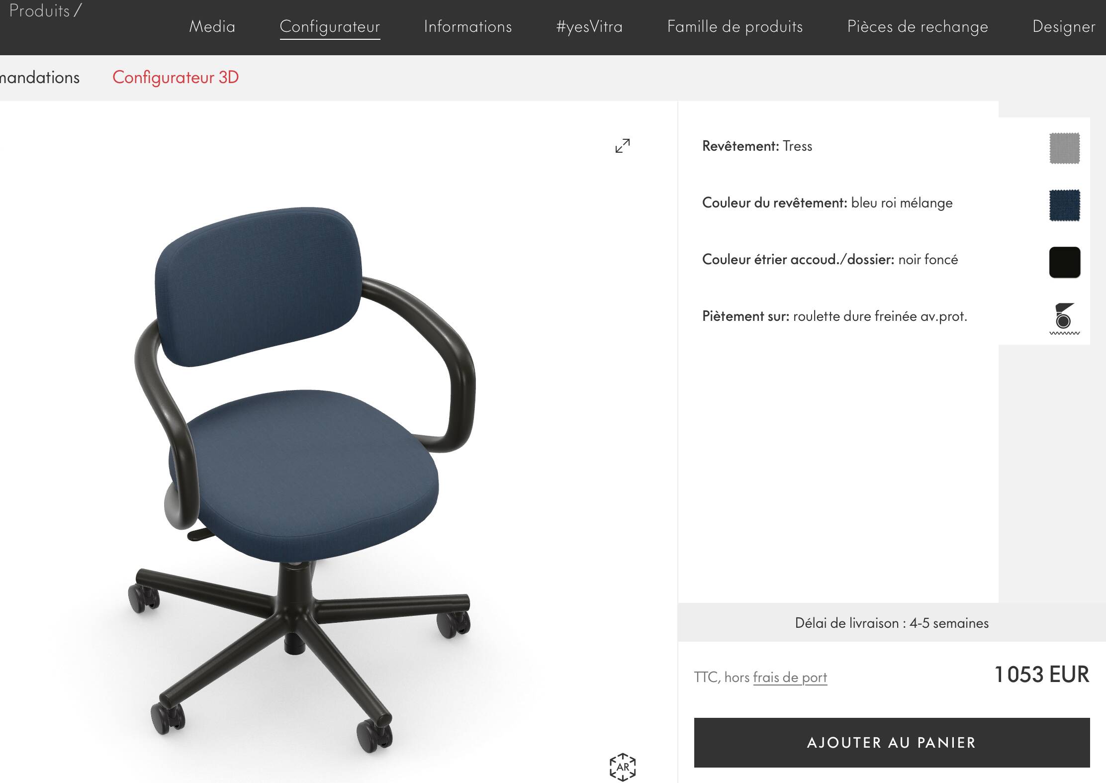 Allstar office chair - design by Konstantin Grcic for Vitra
