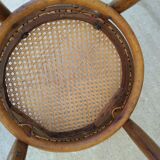 Bistro chair Thonet n°18 late XIX curved wood seated canned