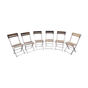 6 chaises pliante en