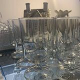 lot of vintage stemmed glasses from the 60s/70s