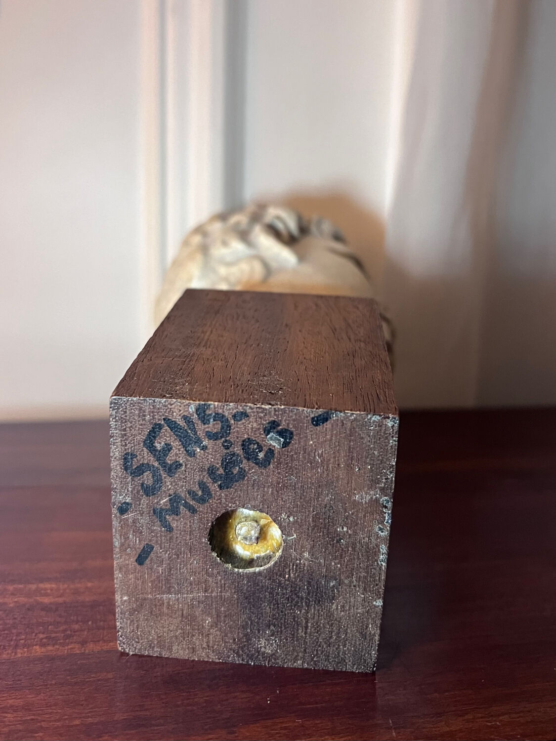 Bust, head of a young man - reproduction from the museum of Sens