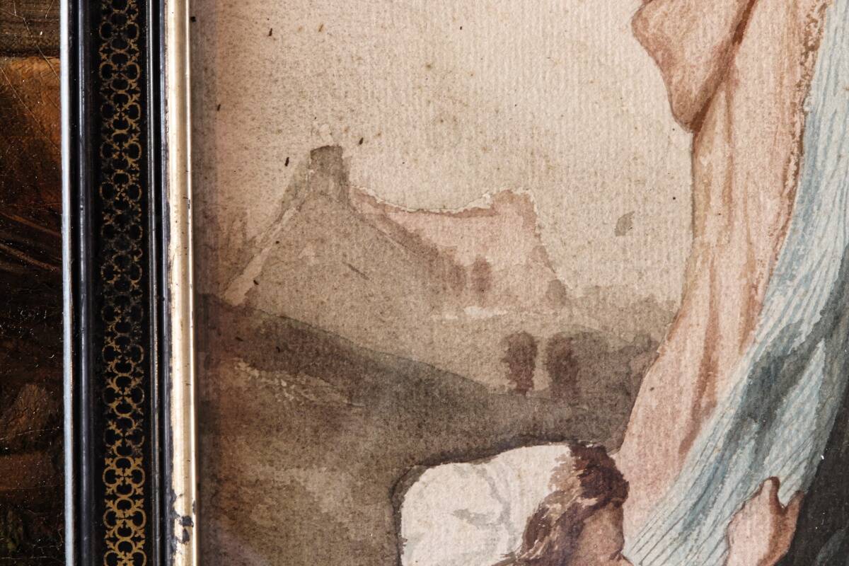 19th century watercolor, after Eugène Delacroix