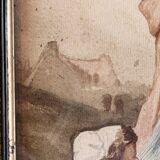 19th century watercolor, after Eugène Delacroix