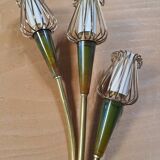 Art Deco wall light duo