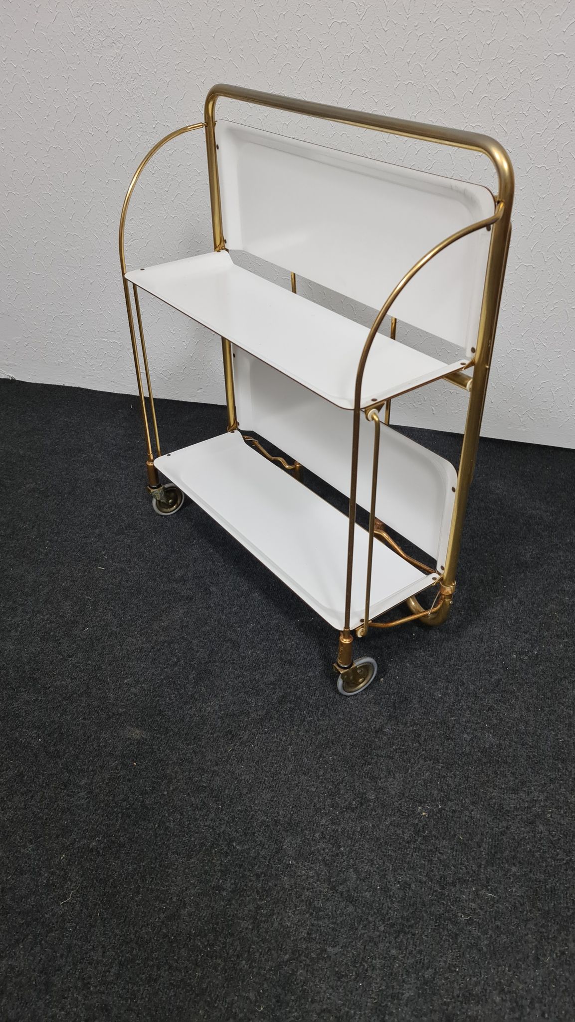 Chariot Dinett vintage en blanc