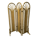 Vintage rattan and bamboo screen 1950/60