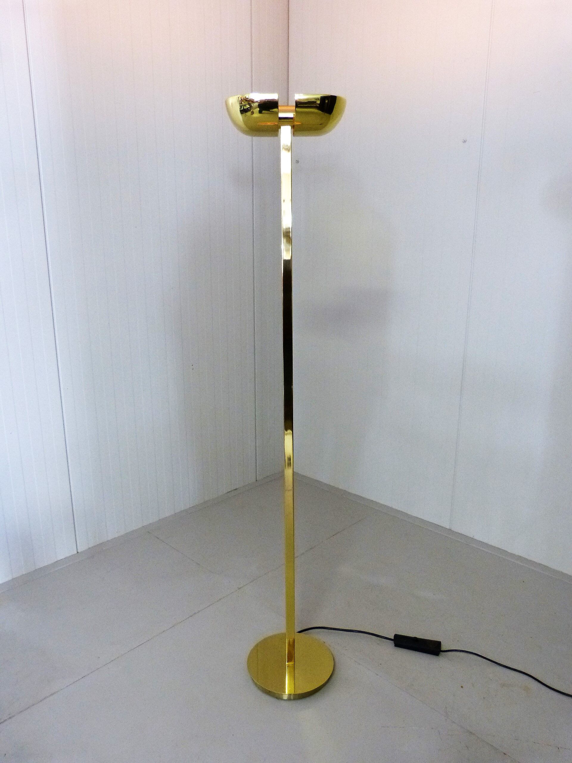Brass floor lamp by Lumi italy 1970