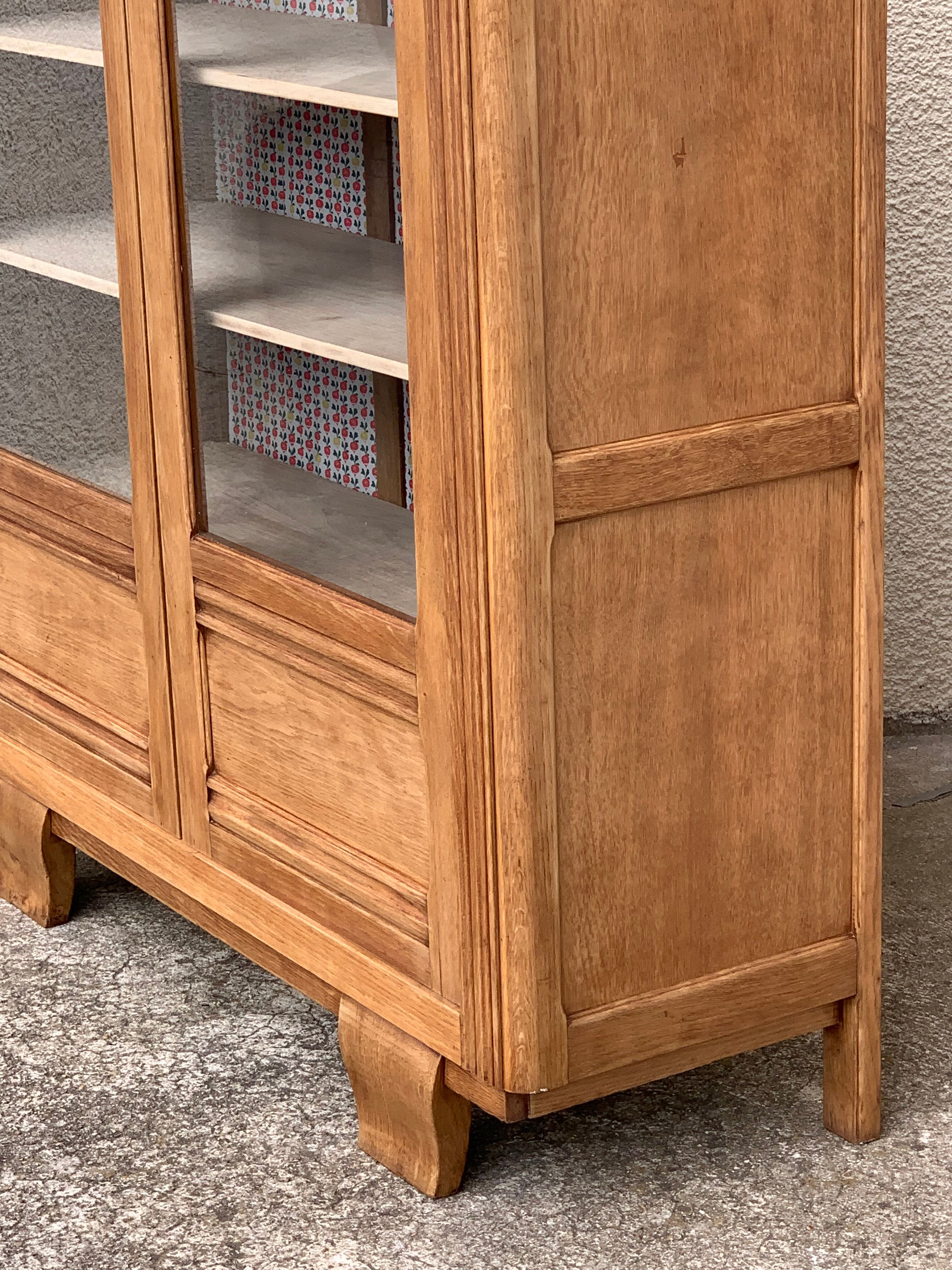 Parisian glazed wardrobe 1930 raw wood