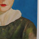 Portrait woman painting