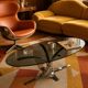 Table basse ovale vintage, 1970