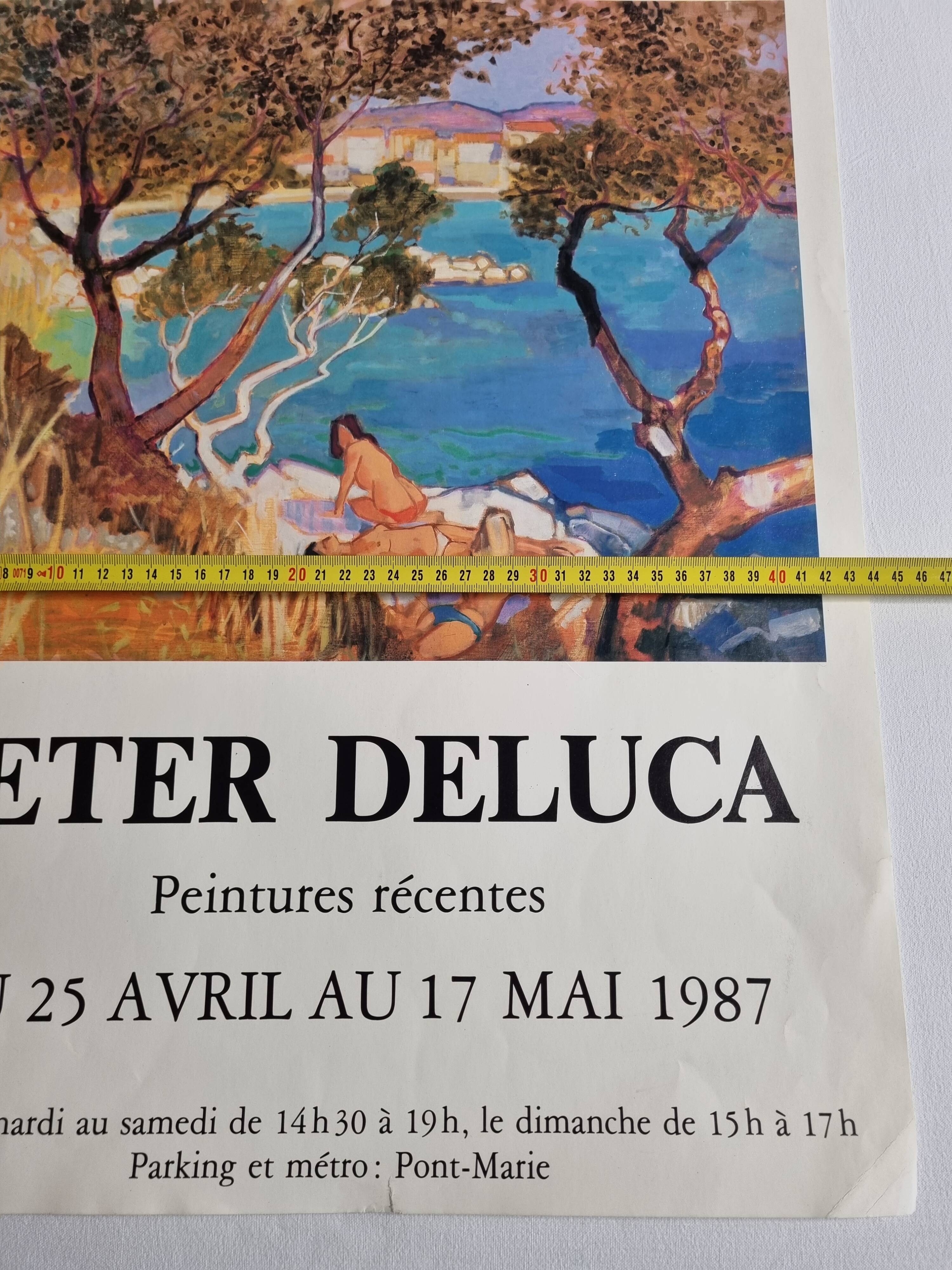 Exhibition poster, Deluca, 1987, 63 x 44 cm