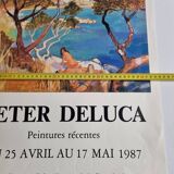 Exhibition poster, Deluca, 1987, 63 x 44 cm