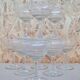 Service of 9 champagne glasses