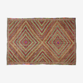 Anatolian handmade kilim rug 280 cm x 194 cm