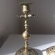 Pair of Vintage Brass Gold Metal Chandeliers